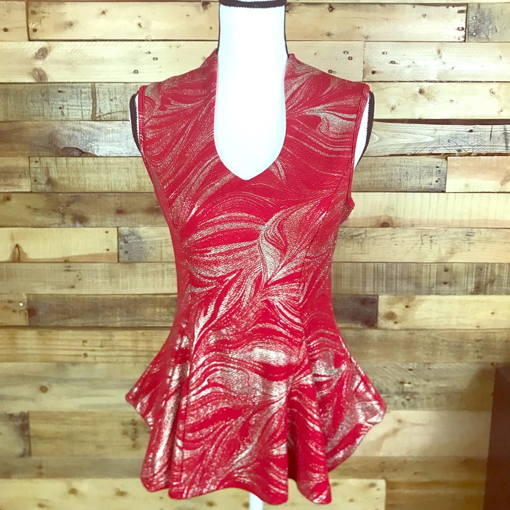 Red and Gold Top